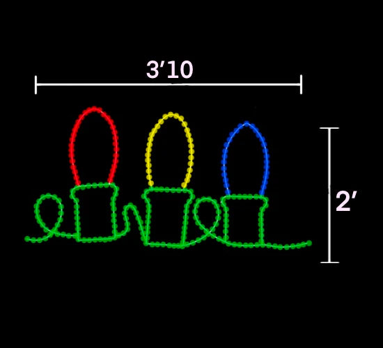 Giant Christmas Light Edger