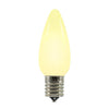 Opaque C9 LED Twinkle Bulbs - Warm White - 25 Pack