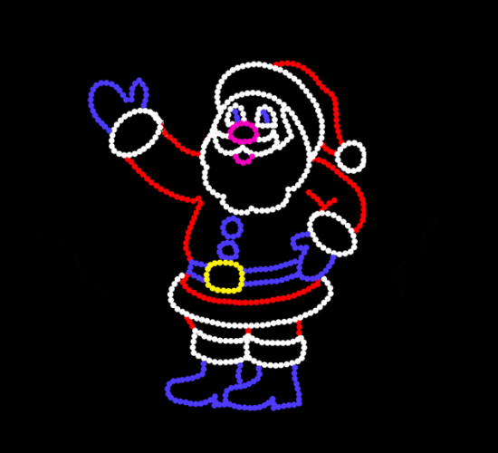 Giant Waving Santa Claus - 10&