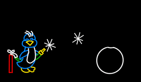 Penguin Making Snowman