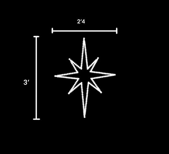 Small Nativity Star - Hanging
