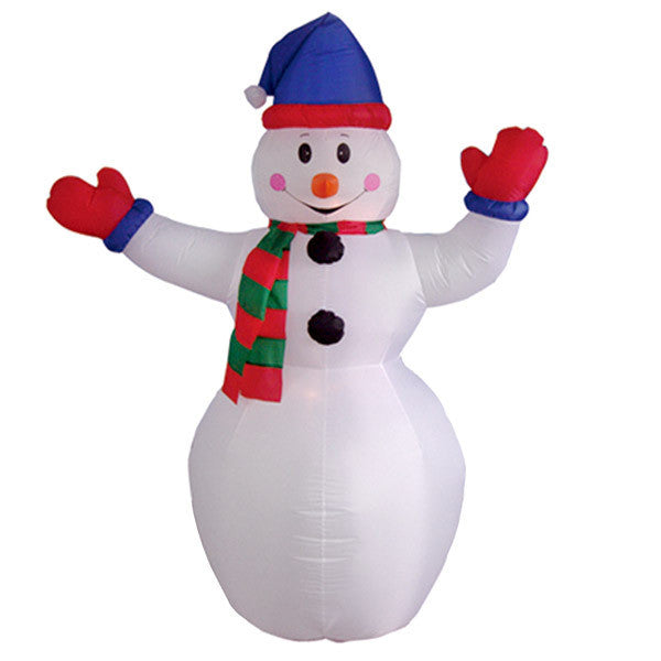 Snowman with Red Gloves Inflatable | All American Christmas Co