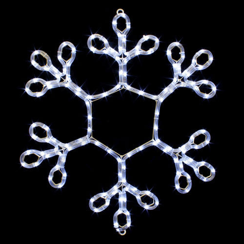 24" White Snowflake | All American Christmas Co