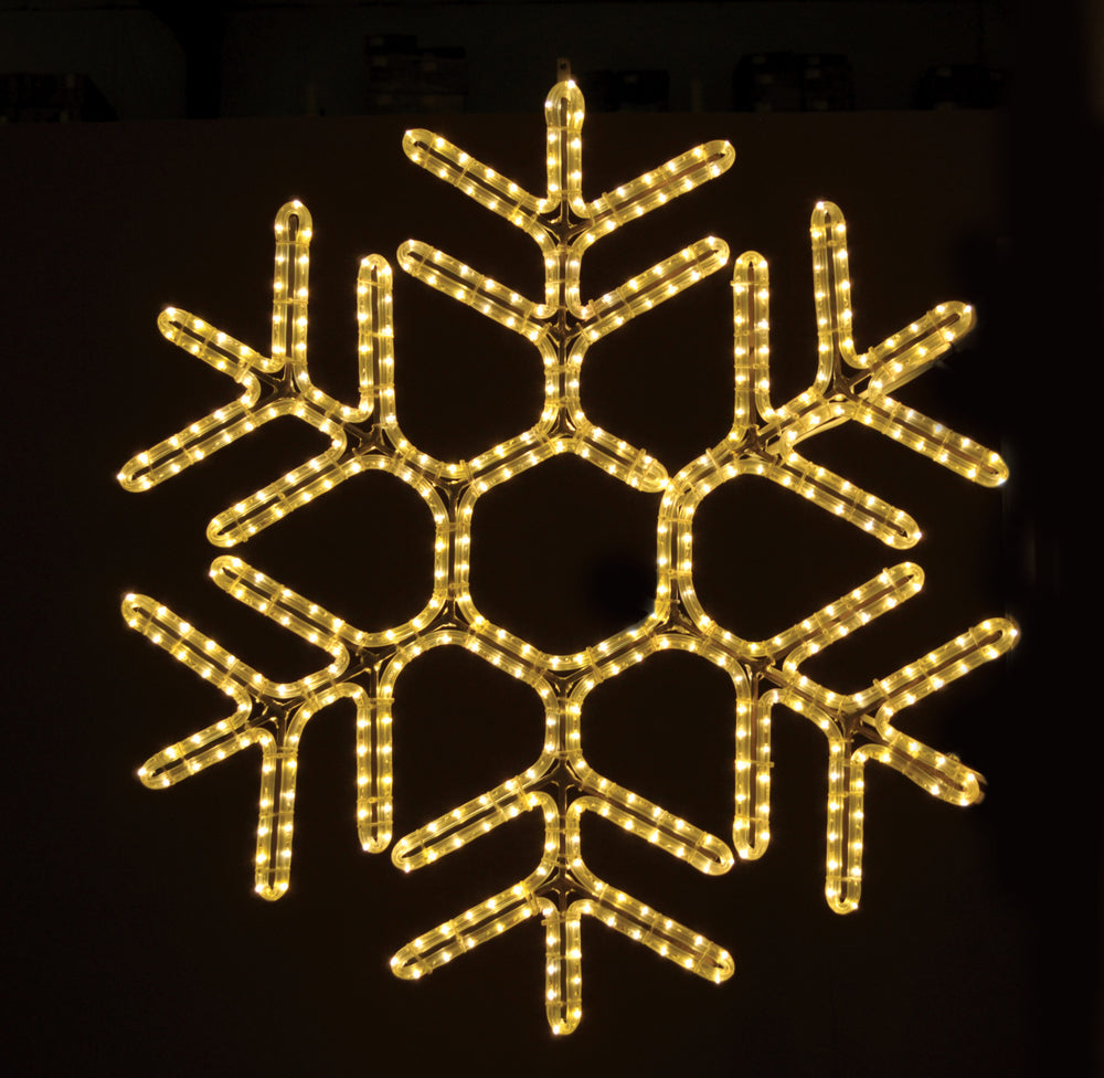 36" Hanging Hexagon Snowflake | All American Christmas Co