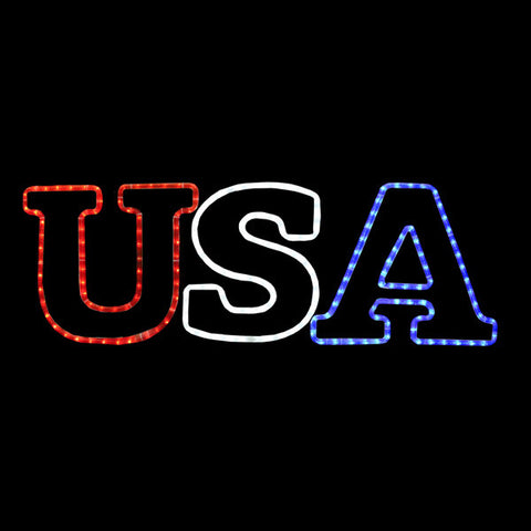 LED USA Sign | All American Christmas Co