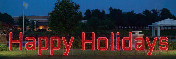 Large Happy Holidays Sign | All American Christmas Co
