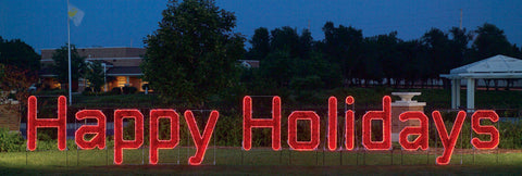 Large Happy Holidays Sign | All American Christmas Co