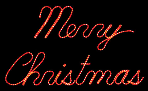Merry Christmas Script Sign | All American Christmas Co