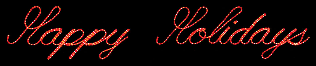 Happy Holidays Script Sign | All American Christmas Co