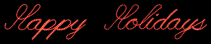 Happy Holidays Script Sign | All American Christmas Co