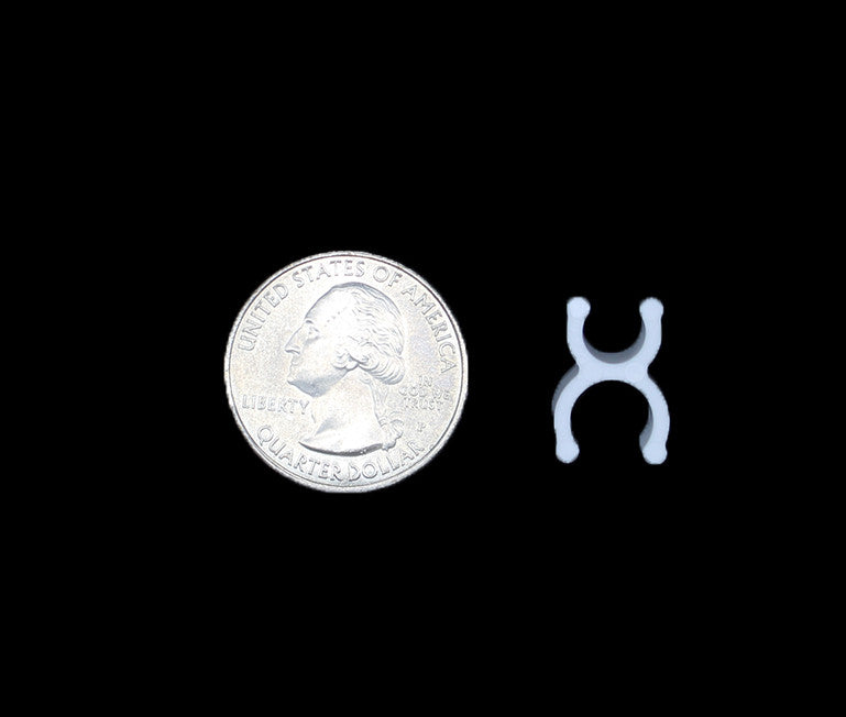 Black 1/4" Mini Light Sculpture Clips Christmas Lights