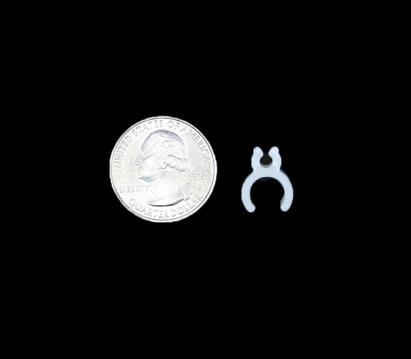 1/8" Mini Light Sculpture Clips - 5000 Pack - White | All American Christmas Co