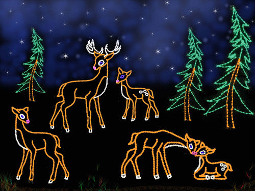 Graceful Deer Scene | All American Christmas Co