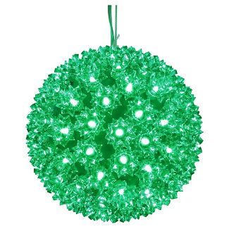 LED Starlight Sphere - 10 Inch - 150 Count - Green | All American Christmas Co