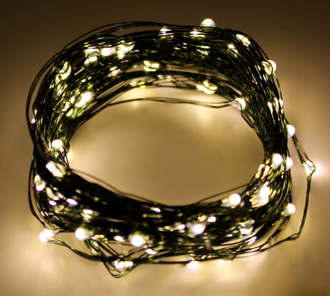 Ultra Thin LED Lights - 100 count - Warm White | All American Christmas Co