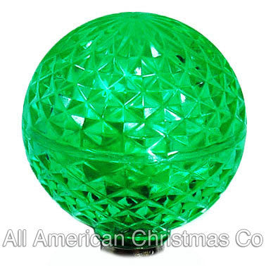 G50 LED Patio Lights - E-26 - Green - 10 Pack | All American Christmas Co