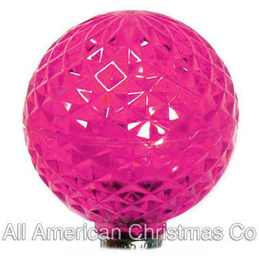 G50 LED Patio Lights - E-12 - Pink - 10 Pack | All American Christmas Co