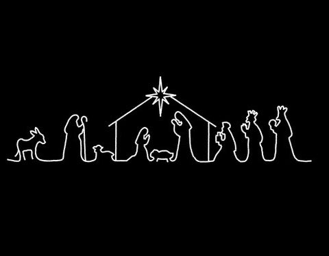 Nativity Scence Silhouette | All American Christmas Co