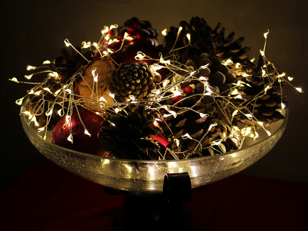 Ultra Thin LED Fairy Lights - 300 count - Warm White - Twinkle | All American Christmas Co