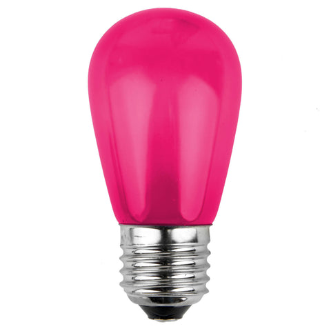 T50 Opaque LED Patio Lights - E-26 - Pink - 25 Pack | All American Christmas Co