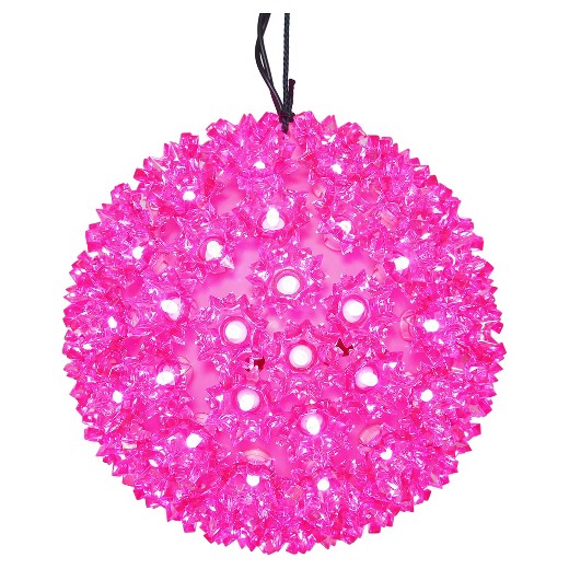 LED Starlight Sphere - 7.5 Inch - 100 Count - Pink | All American Christmas Co