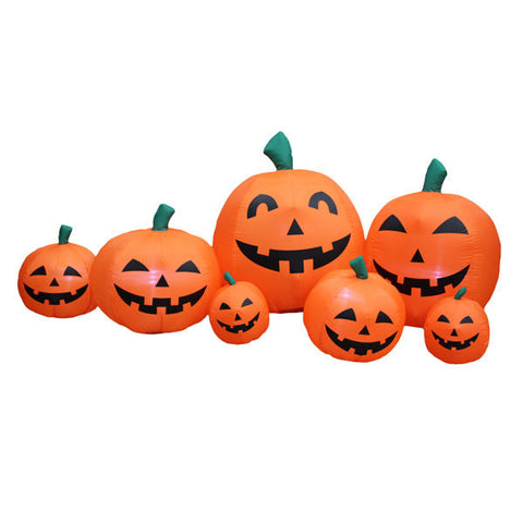 Pumpkin Head Family Inflatable | All American Christmas Co