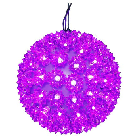 LED Starlight Sphere - 6 Inch - 50 Count - Purple | All American Christmas Co