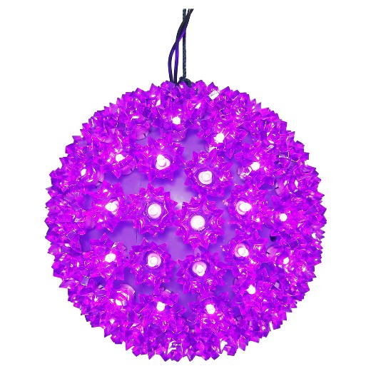 LED Starlight Sphere - 10 Inch - 150 Count - Purple | All American Christmas Co