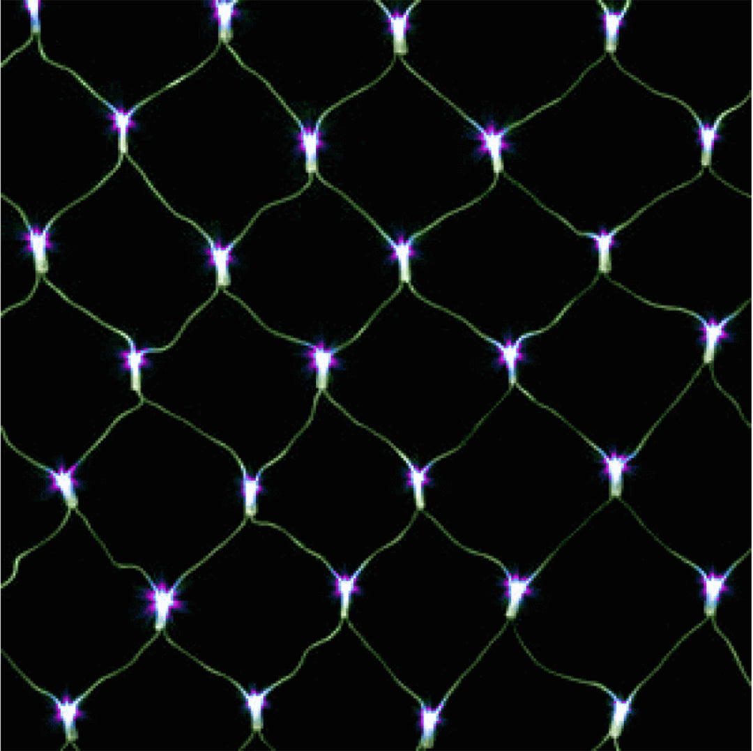 Wide Angle 5MM LED Net Lights - 100 Count - Purple - Green Wire - Case | All American Christmas Co