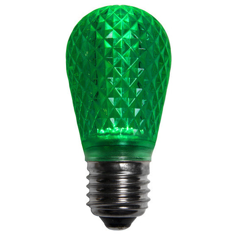 T50 LED Patio Lights - E-26 - Green - 10 Pack | All American Christmas Co