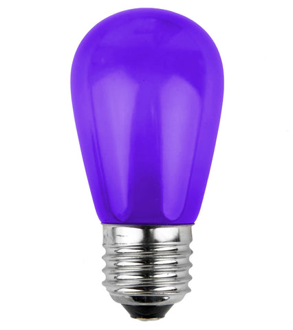 T50 Opaque LED Patio Lights - E-26 - Purple - 25 Pack | All American Christmas Co