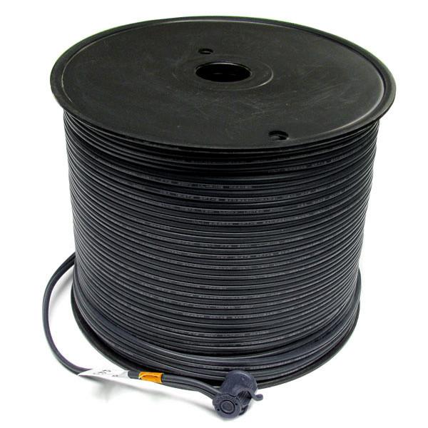 500' Bulk Wire Spool - Black Wire - SPT-2 | All American Christmas Co
