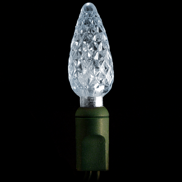 C6 LED Lights - 70 count - Pure White | All American Christmas Co