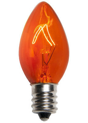 C7 Twinkle Lights - Amber - 25 Pack | All American Christmas Co