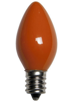 C7 Opaque Lights - Orange - 25 Pack | All American Christmas Co