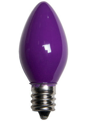 C7 Opaque Lights - Purple - 25 Pack | All American Christmas Co