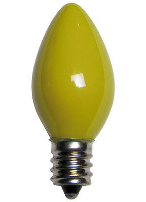 C7 Opaque Lights - Yellow - 25 Pack | All American Christmas Co
