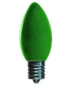 C9 Opaque Lights - Green - 25 Pack | All American Christmas Co