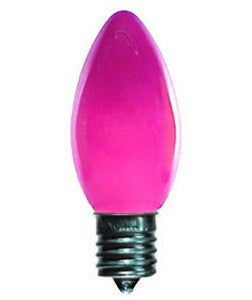 C9 Opaque Lights - Pink - 25 Pack | All American Christmas Co