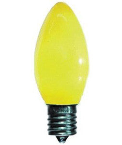 C9 Opaque Lights - Yellow - 25 Pack | All American Christmas Co