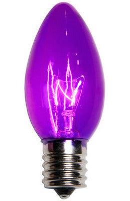 C9 Twinkle Lights - Purple - 25 Pack | All American Christmas Co