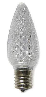 C9 LED Twinkle Bulbs - Pure White - 25 Pack | All American Christmas Co