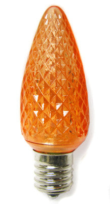 C9 LED Twinkle Bulbs - Orange - 25 Pack | All American Christmas Co