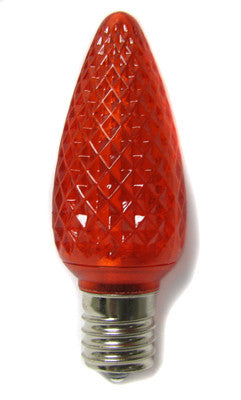 C9 LED Twinkle Bulbs - Red - 25 Pack | All American Christmas Co