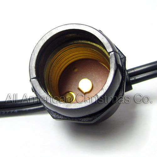 54' Commercial Light String - E-26 Molded Sockets | All American Christmas Co