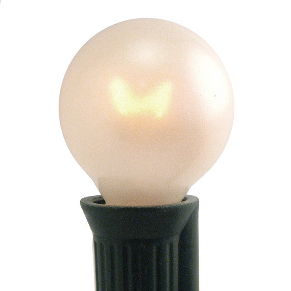 G30 Patio Lights - E-12 - Pearl White - 25 Pack | All American Christmas Co