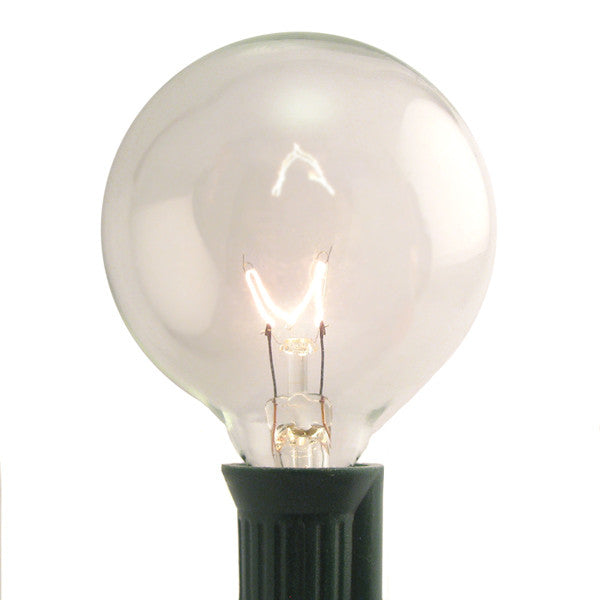 G50 Patio Lights - E-12 - Clear - 25 Pack | All American Christmas Co