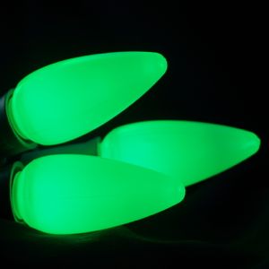 Opaque C9 LED Bulbs - Green - 25 Pack | All American Christmas Co