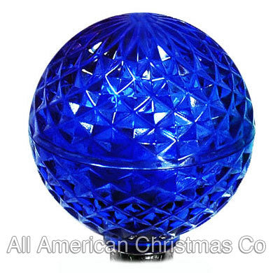 G50 LED Patio Lights - E-17 - Blue - 10 Pack | All American Christmas Co