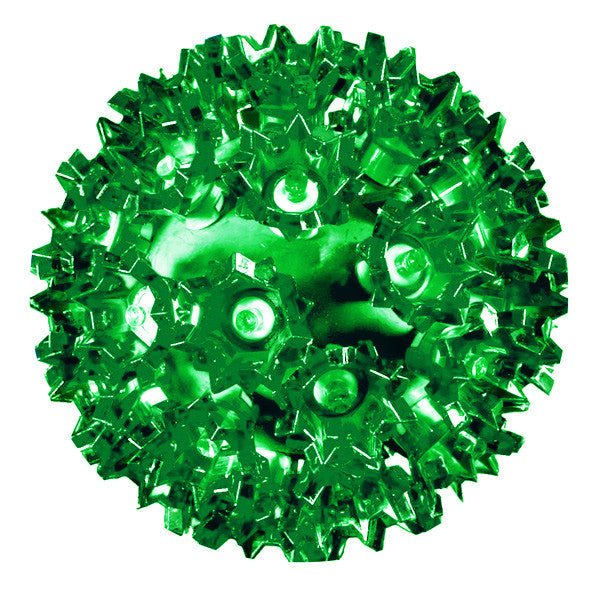LED Starlight Sphere - 6 Inch - 50 Count - Green | All American Christmas Co